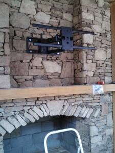 TV mount over Fireplace